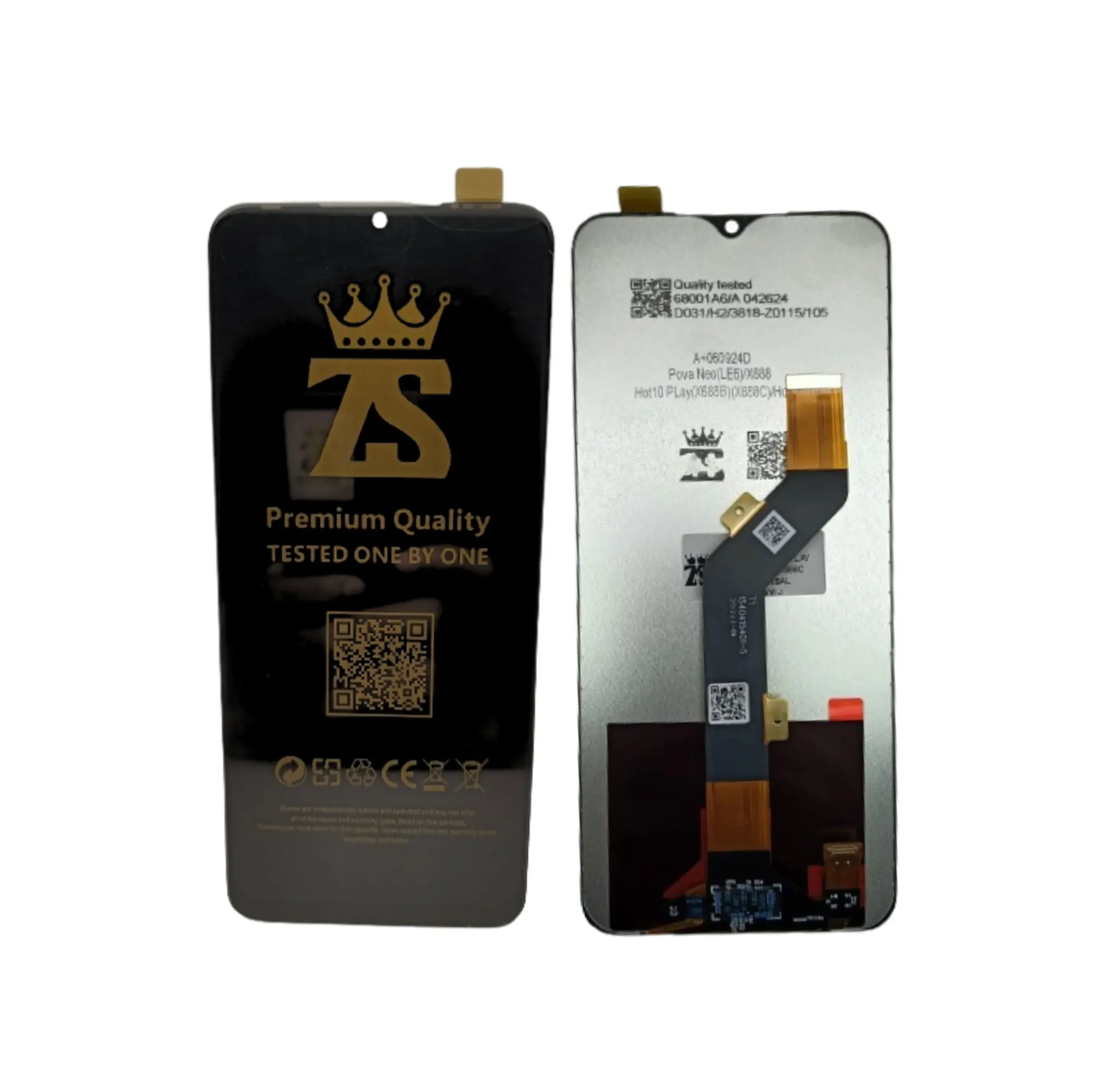 LCD HP Infinix Hot 10 Play Hot 11 Play Itel P37 Pro Vision 2 Plus InCell Full Touchscreen – QC Tested Zevan Sparepart