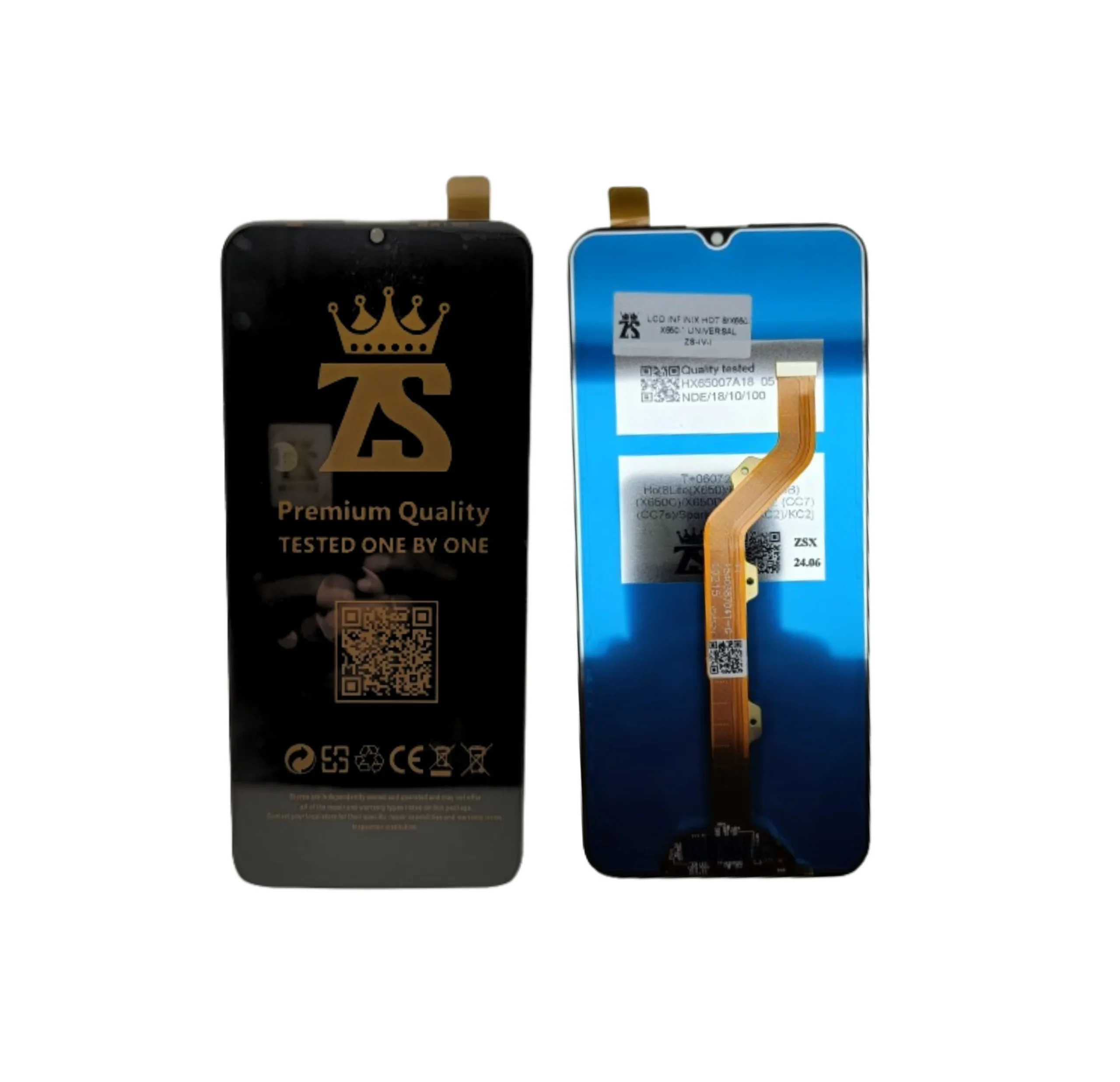 LCD HP Infinix Hot 8 Hot 8 Lite Camon 12 Spark 4 InCell Full Touchscreen Universal – QC Tested Zevan Sparepart