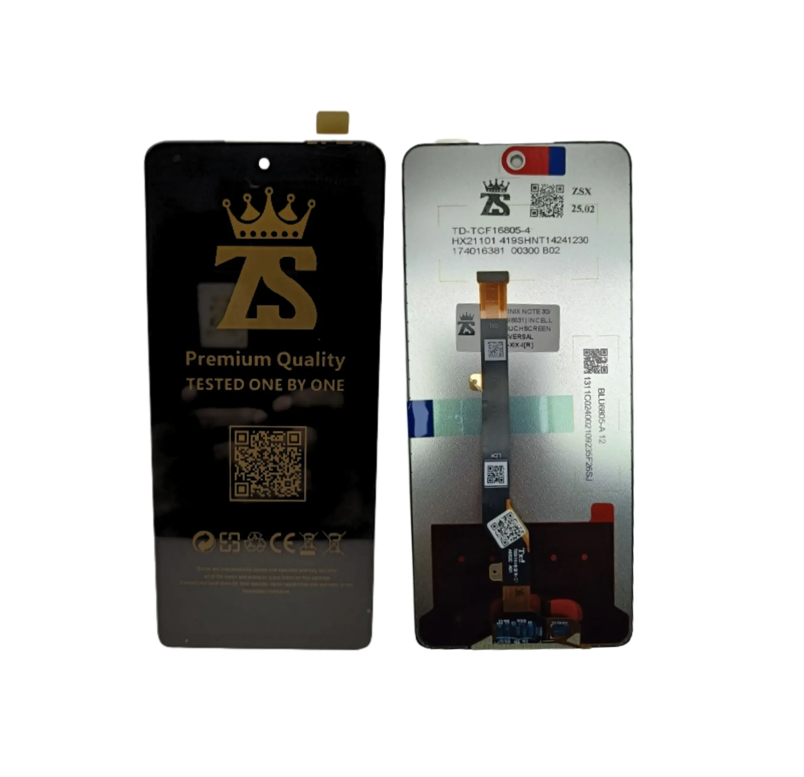 LCD HP Infinix Note 30 Hot 30 Pova 5 Spark 10 Pro InCell Full Touchscreen Universal – QC Tested Zevan Sparepart