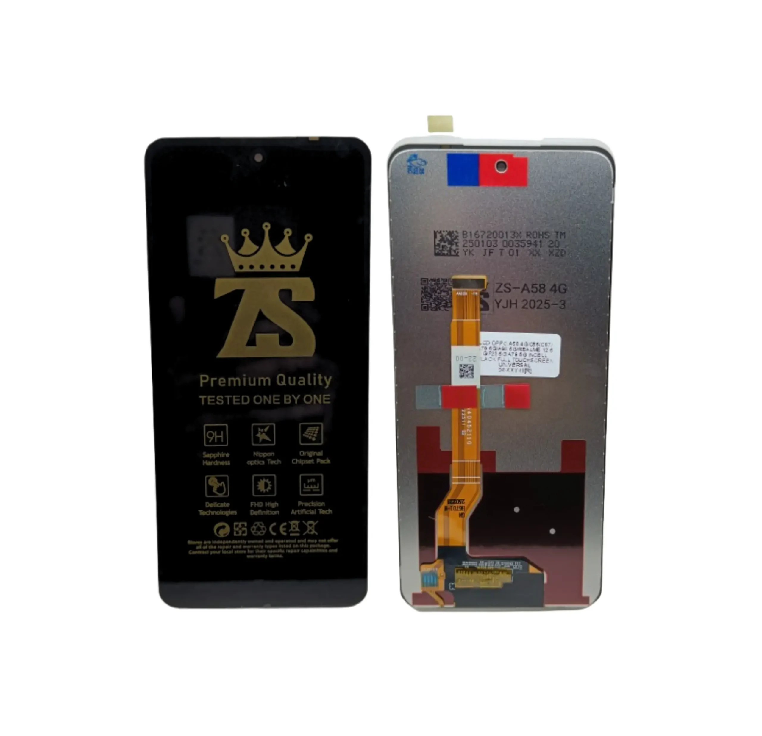 LCD HP Oppo A58 C55 C67 A79 A98 Realme 12 5G InCell Black Full Touchscreen Universal – Zevan Sparepart